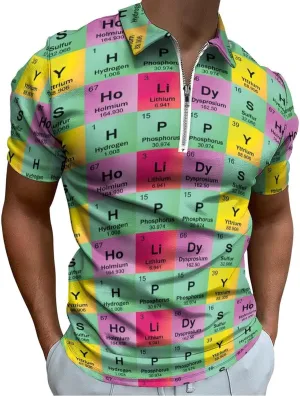 Mens Polo Shirts Short Sleeve Moisture Wicking Golf Polo Athletic Collared Shirt Tennis T-Shirt Tops