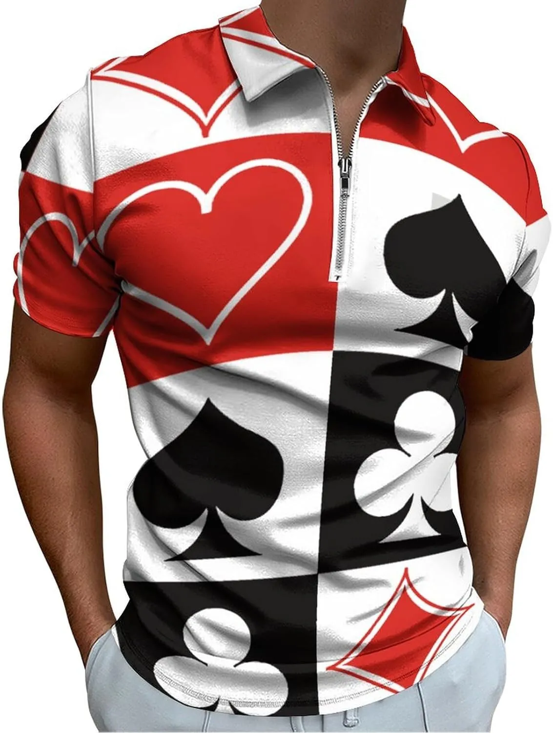 Mens Polo Shirts Short Sleeve Moisture Wicking Golf Polo Athletic Collared Shirt Tennis T-Shirt Tops