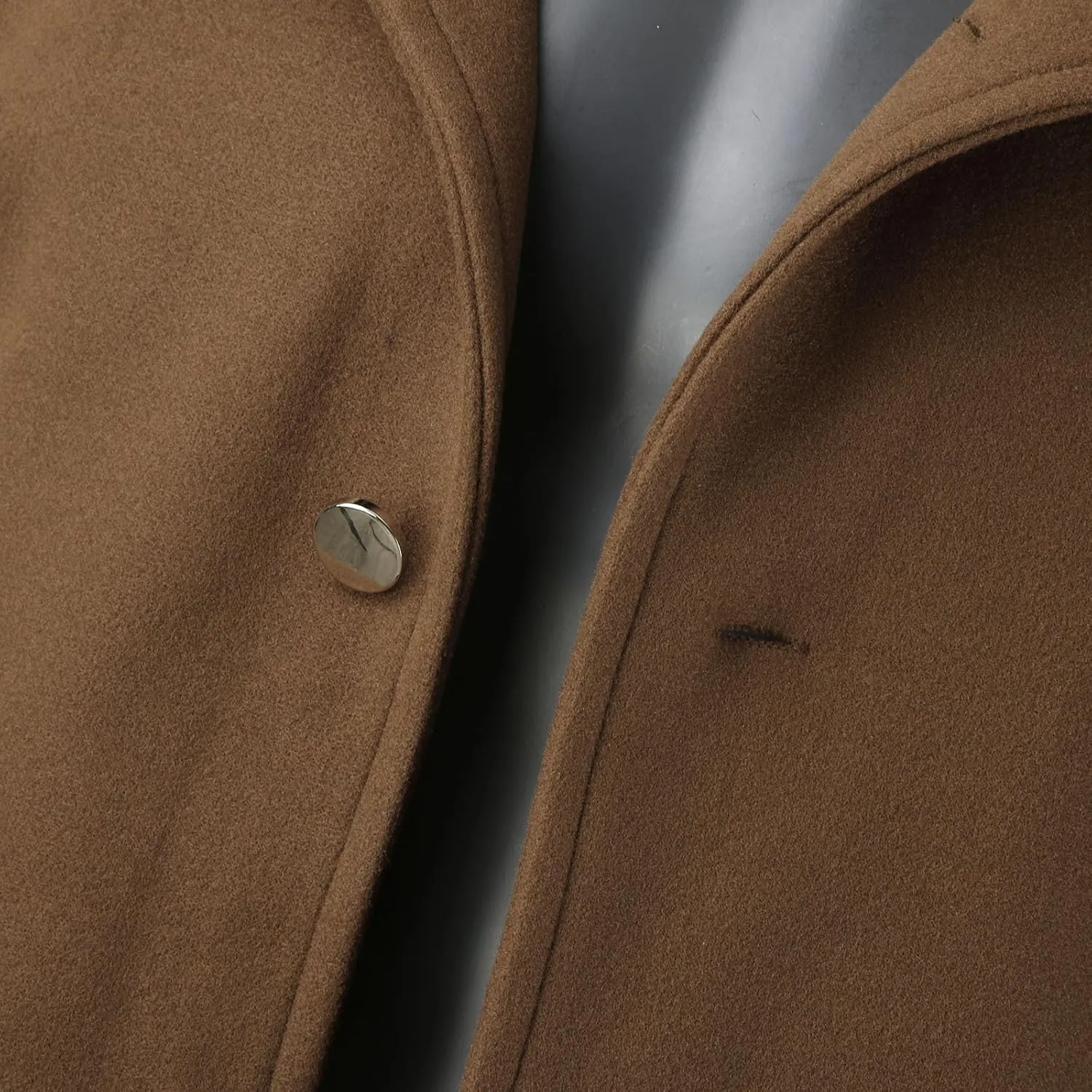 Mens Trench Coat Plus Size 2023 Winter Warm Notched Lapel Single Breasted Blazers Long Peacoat Overcoat Stylish Suit Jackets