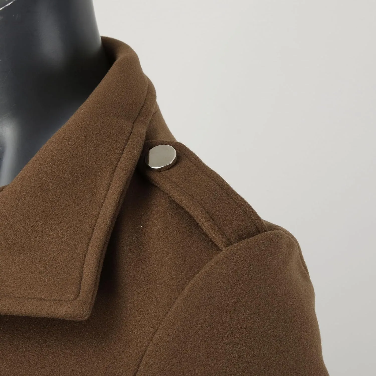 Mens Trench Coat Plus Size 2023 Winter Warm Notched Lapel Single Breasted Blazers Long Peacoat Overcoat Stylish Suit Jackets