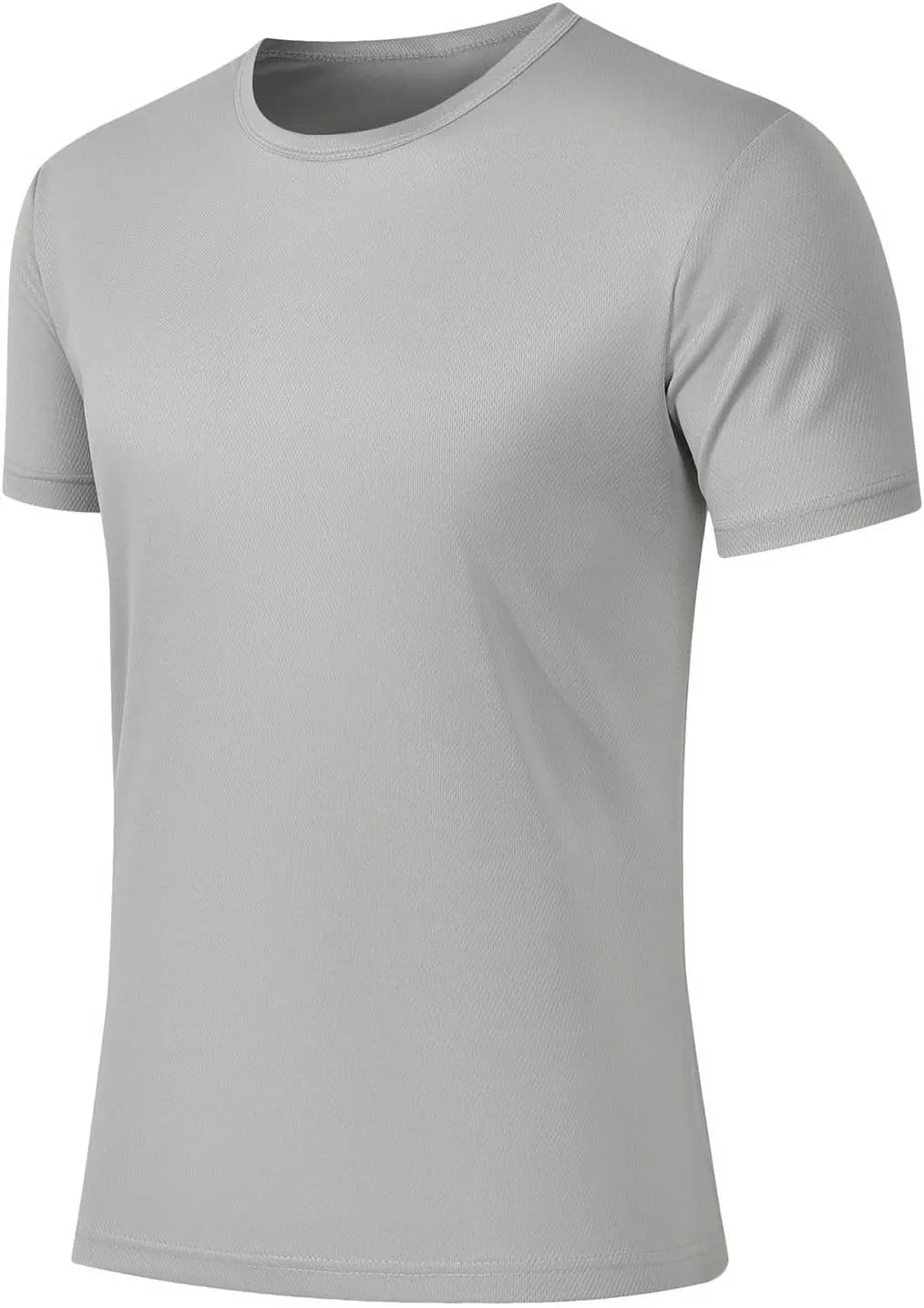 Mesh Workout Athletic Shirt for Men Crewneck Gym Shirts Quick Dry Athletic Short Sleeve T-Shirt Moisture Wicking Tops