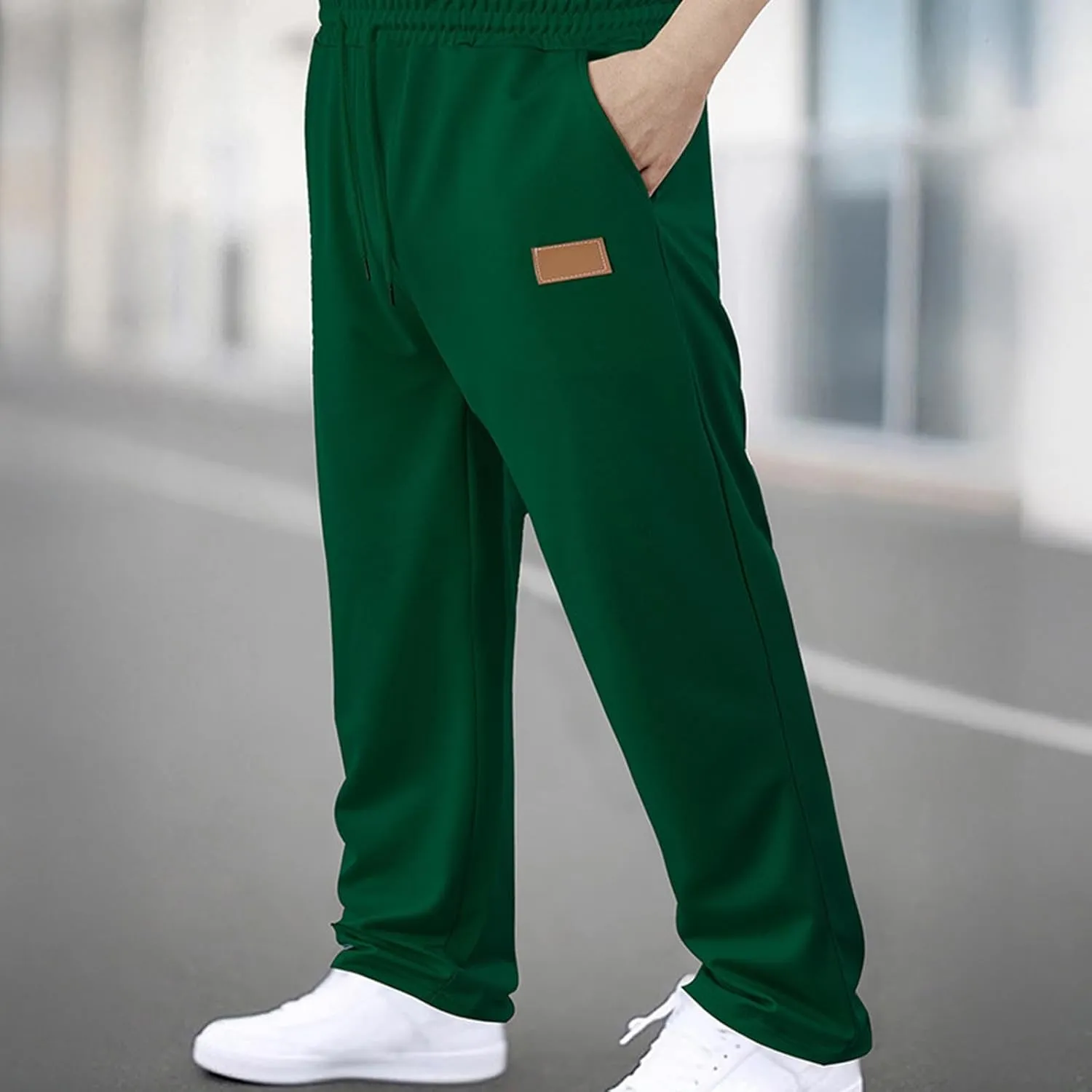 Muscularfit Sweatpants for Men Casual Lounge Pants Drawstring Elastic Waist Summer Sports Trousers Baggy Joggers with Pockets