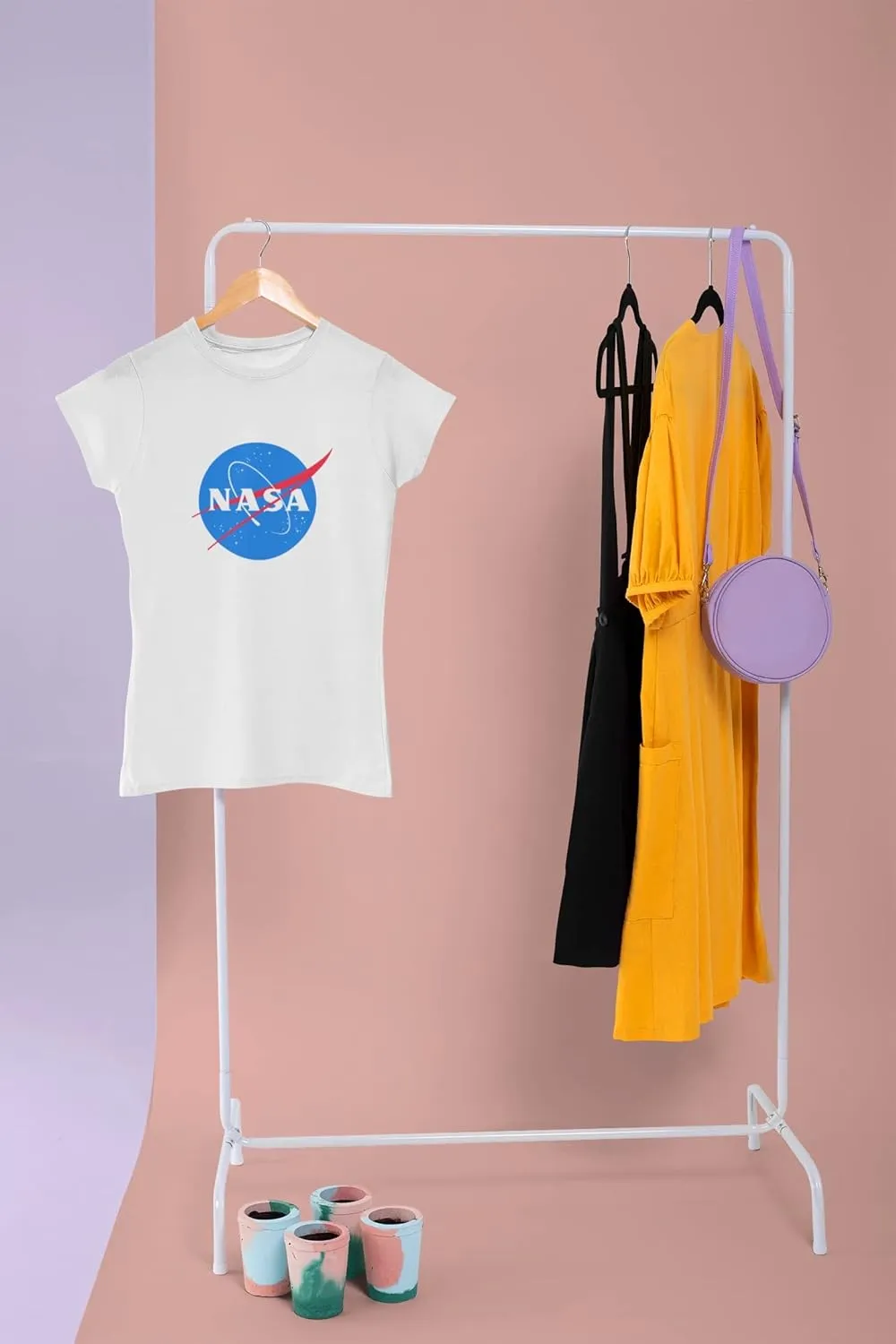 NASA Logo Womens Organic T Shirt