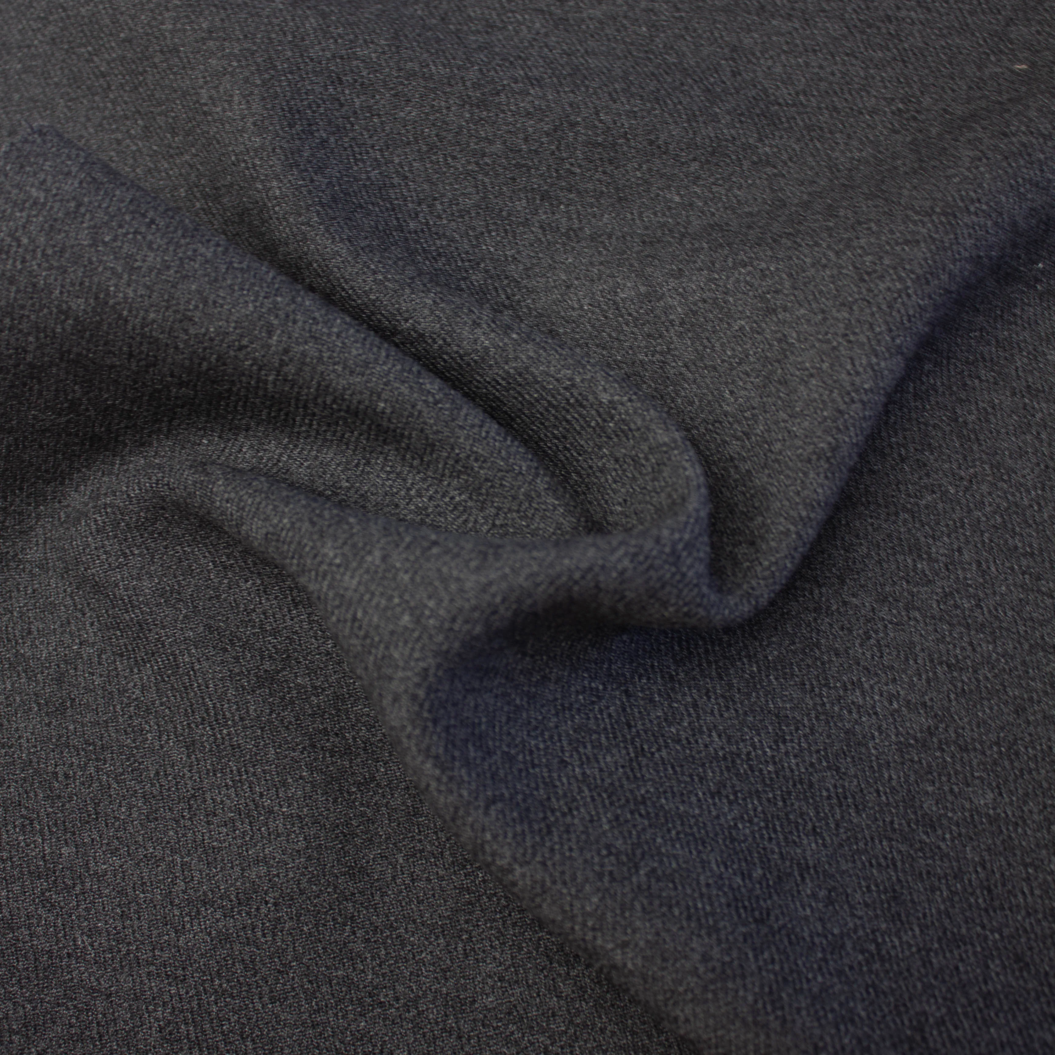Nette Dark Grey Wool Twill SHOWROOM SAMPLE 34CM X 60CM