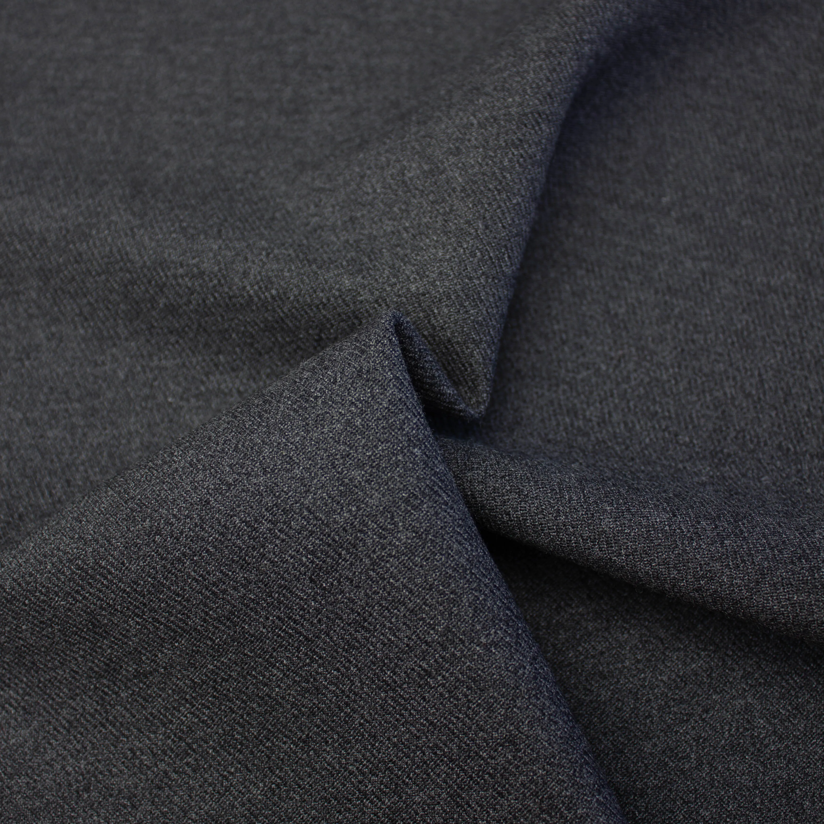 Nette Dark Grey Wool Twill SHOWROOM SAMPLE 34CM X 60CM