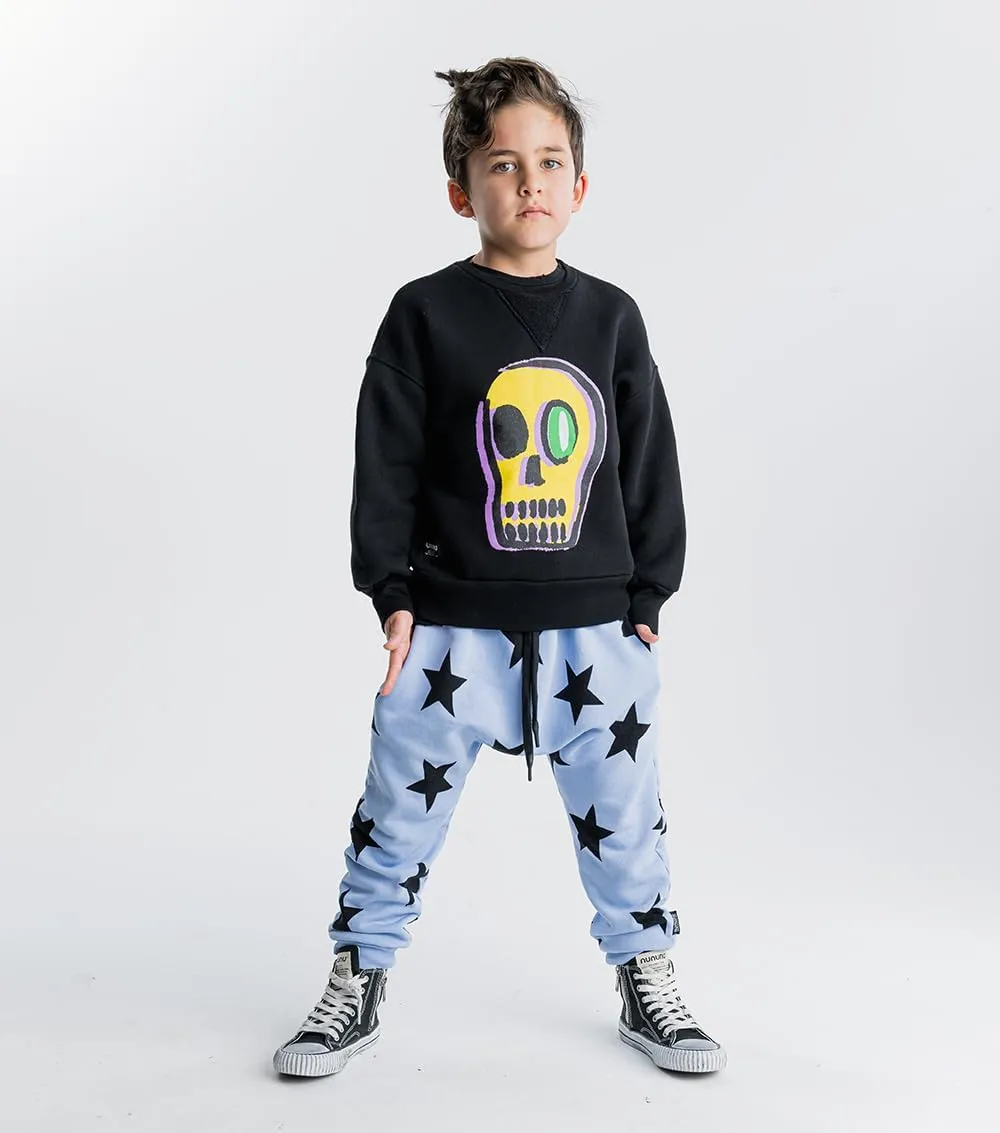 NUNUNU Baggy Pants, Kids and Babies Harem Sweatpants, Boys and Girls, 100% Cotton, Unisex, 0-14 Years