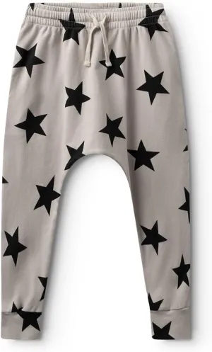NUNUNU Light Baggy Pants for Babies, Toddlers, and Kids, Unisex 100% Cotton Sweatpants, 0-14 Years, Baby Girl and Boy Clothes