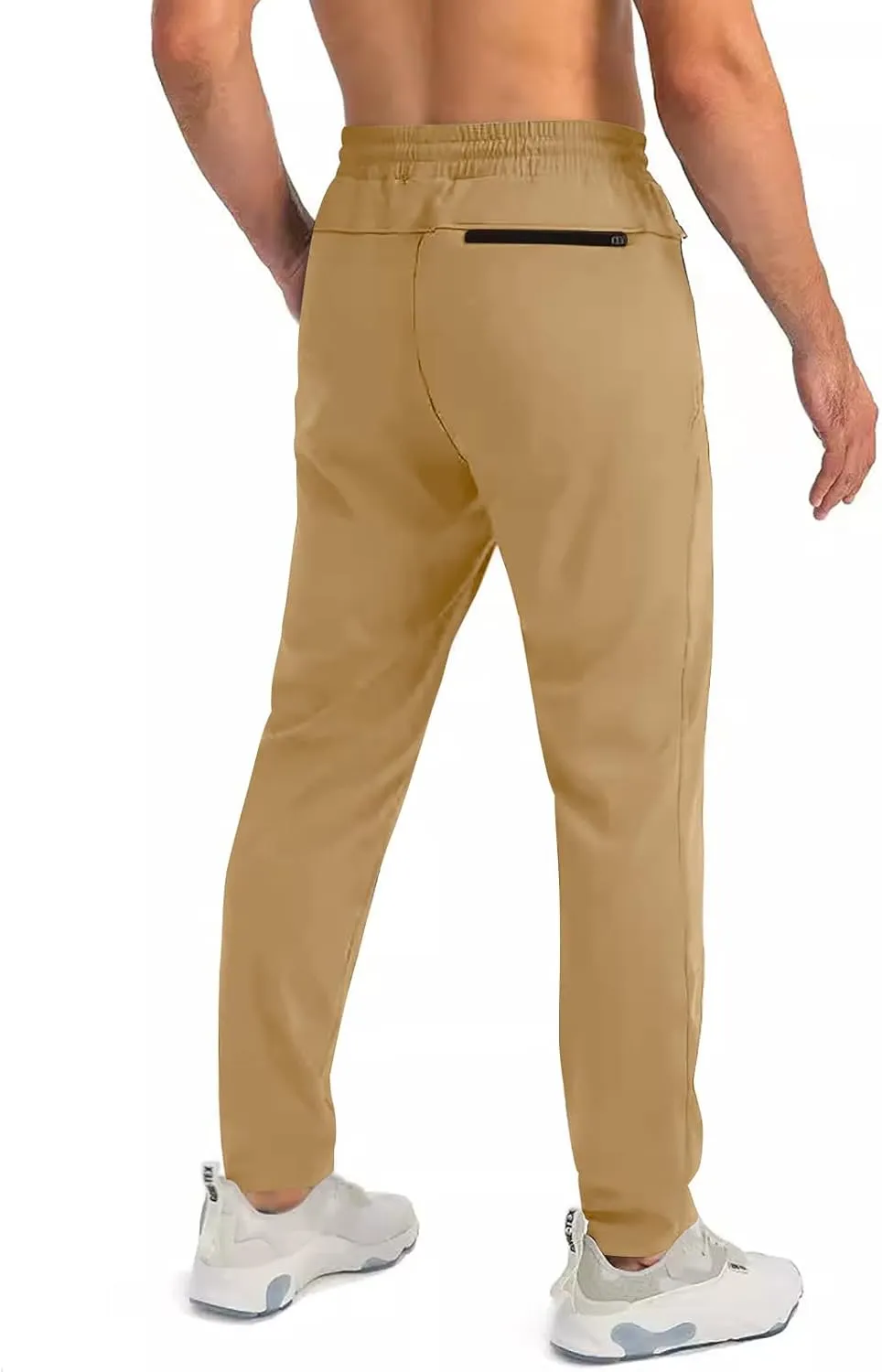 Palcomfy Pants for Me - Mens Gym Pants with Zipper Pockets Breathable Quick Dry Pants Stretch Outdoor Glide Pants Men