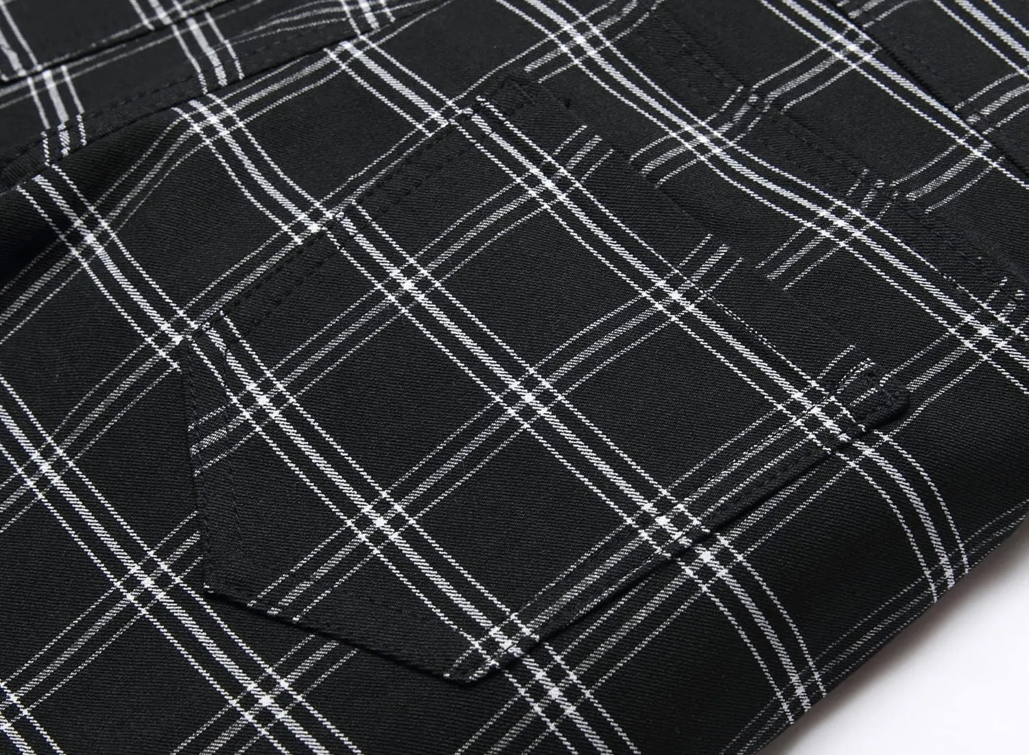 Plaid Pants for Men, Stretch Mens Slim Fit Dress Pants Skinny Flat-Front Fashion Business Casual Chinos Pants