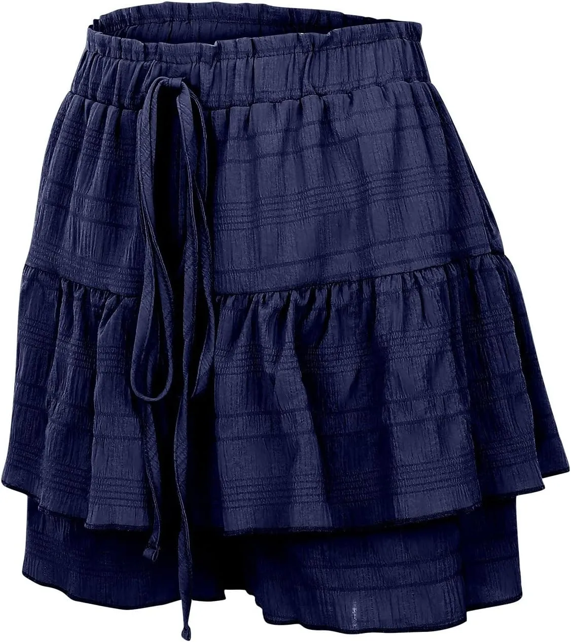 Pleated Tennis Skirt for Women High Waisted with Shorts Underneath Drawstring Athletic Golf Ruffle Skorts Skirts