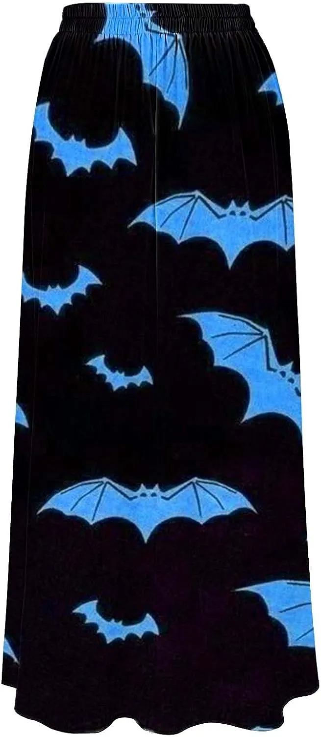 Plus Size Fairy Skirt - High Waist Maxi Skirt With Pockets - Perfect for Halloween Parties & Beach Events