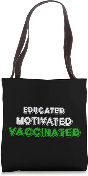 Pro Vaccinated Tshirts Cool Humor Doctor Nurse Vaccinated Tote Bag