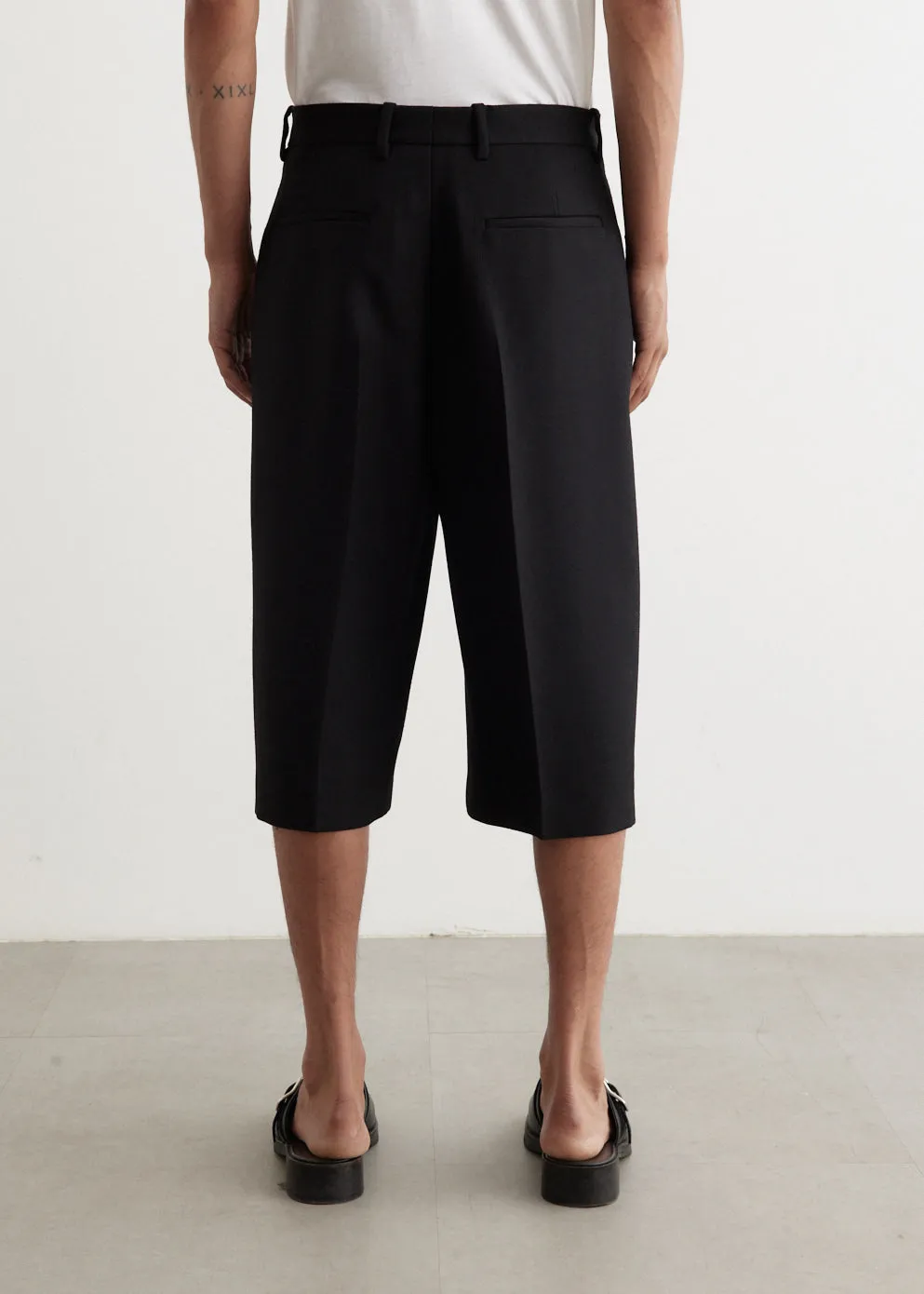 Rany Heavy Wool Twill Shorts