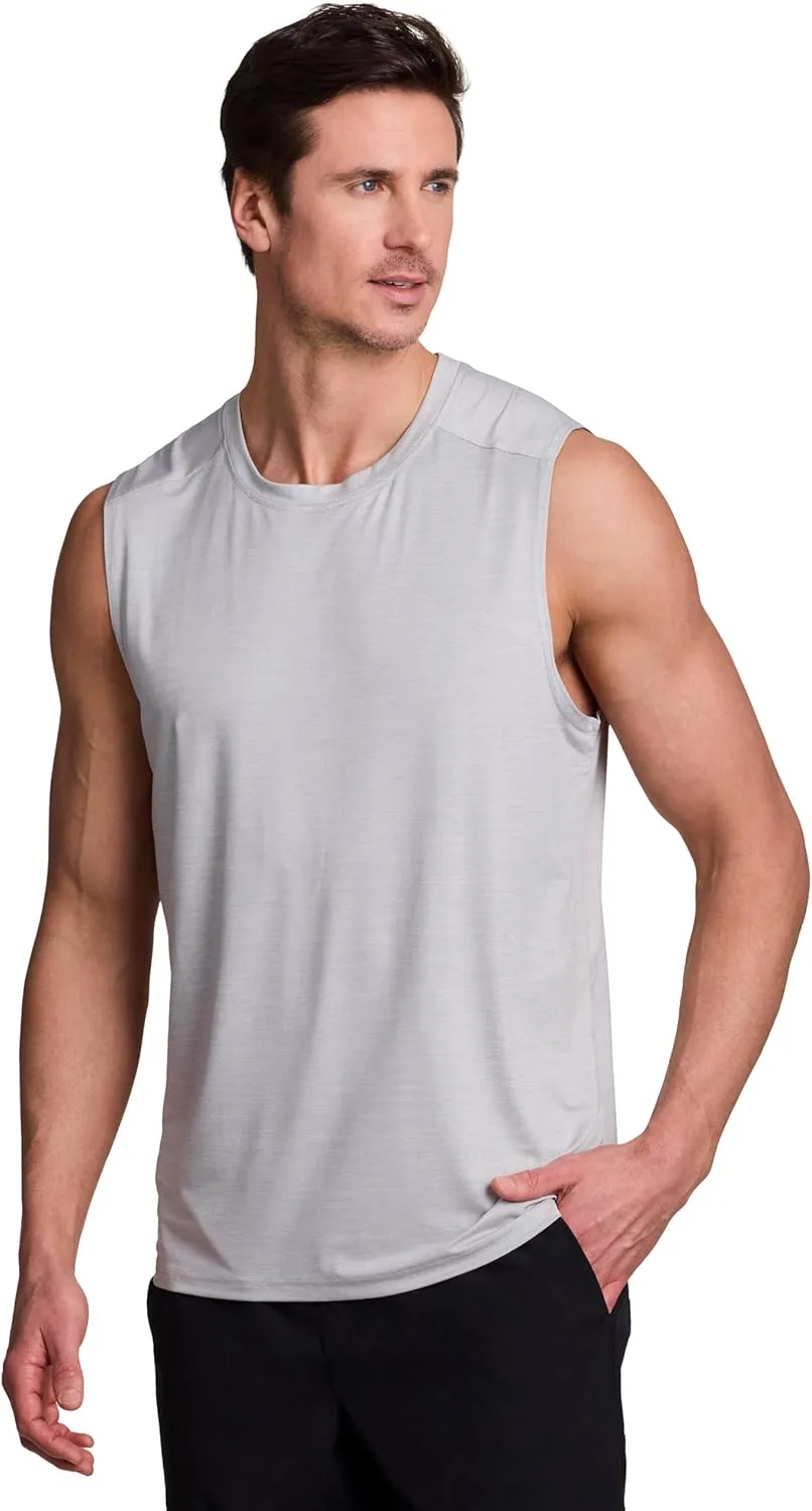 RBX Active Men's Lightweight Quick Dry Performance Sleeveless Muscle Tee