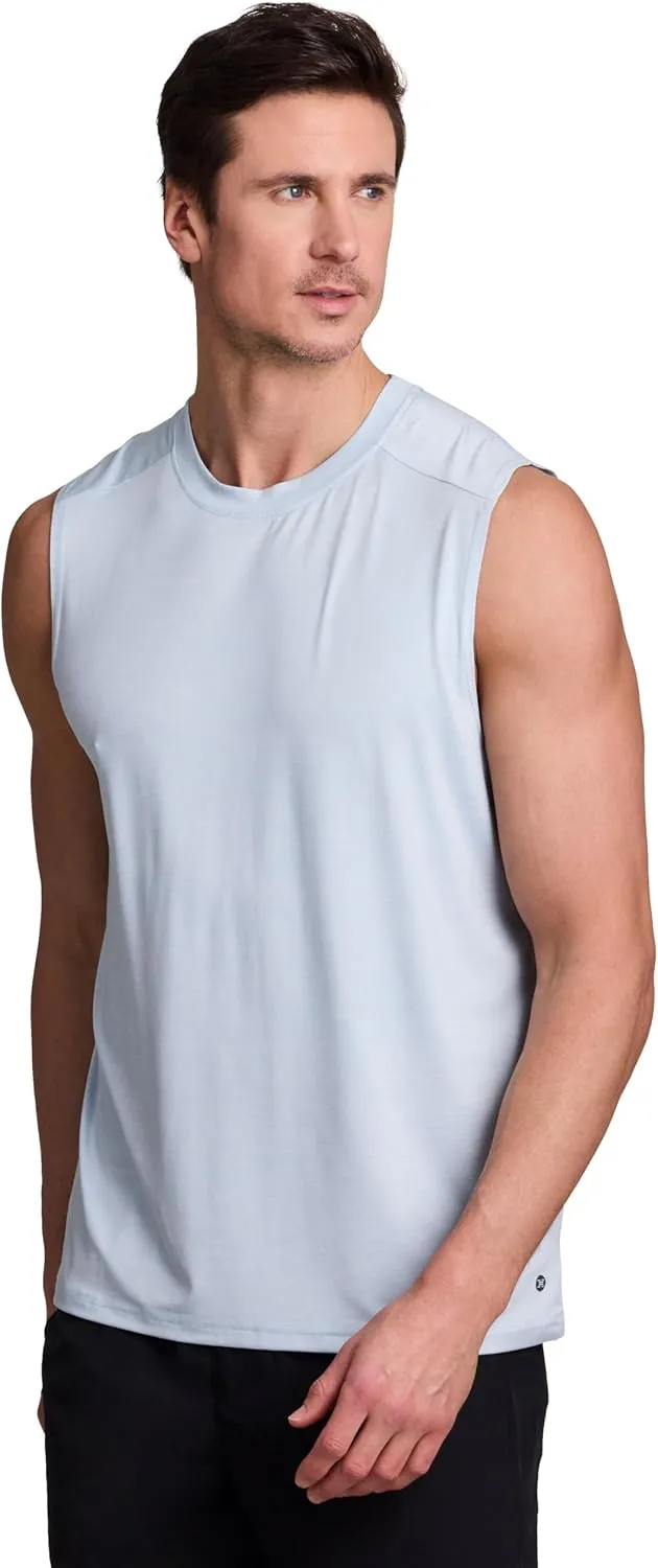 RBX Active Men's Lightweight Quick Dry Performance Sleeveless Muscle Tee