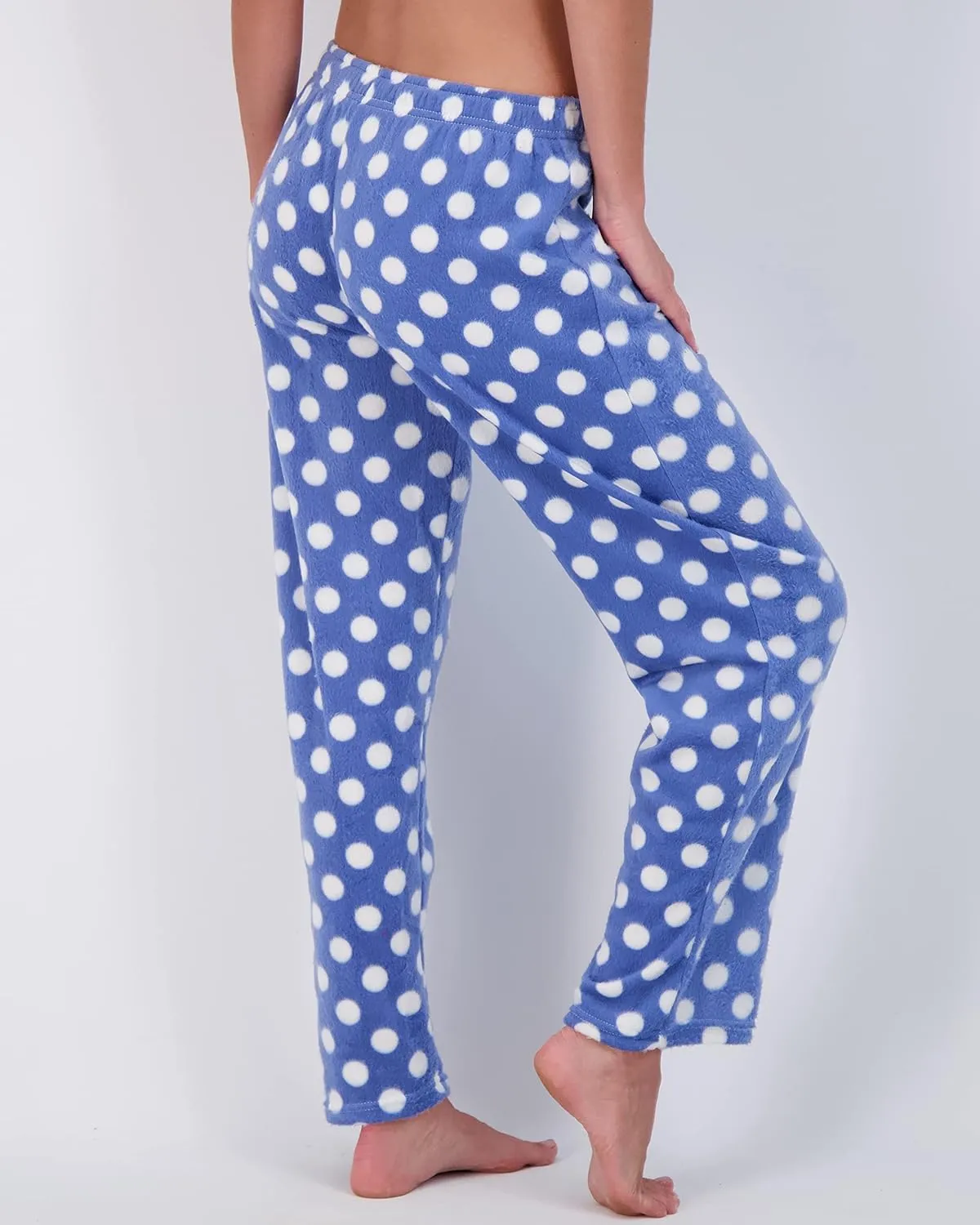 Real Essentials 3 Pack: Womens Fleece Ultra-Soft Comfy Pajama Lounge Pants Sleepwear (Available in Plus Size)