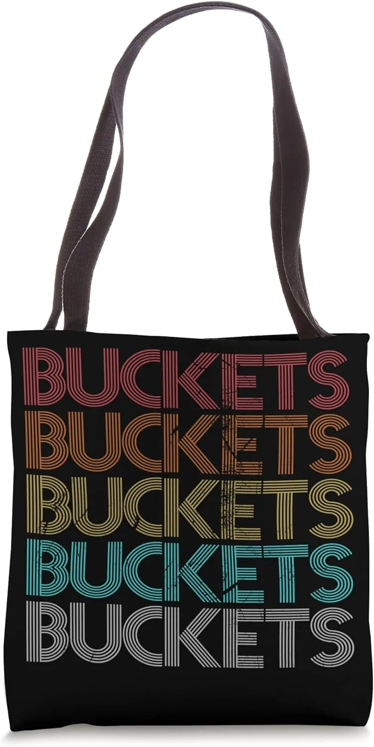 Retro Vintage Buckets Tote Bag