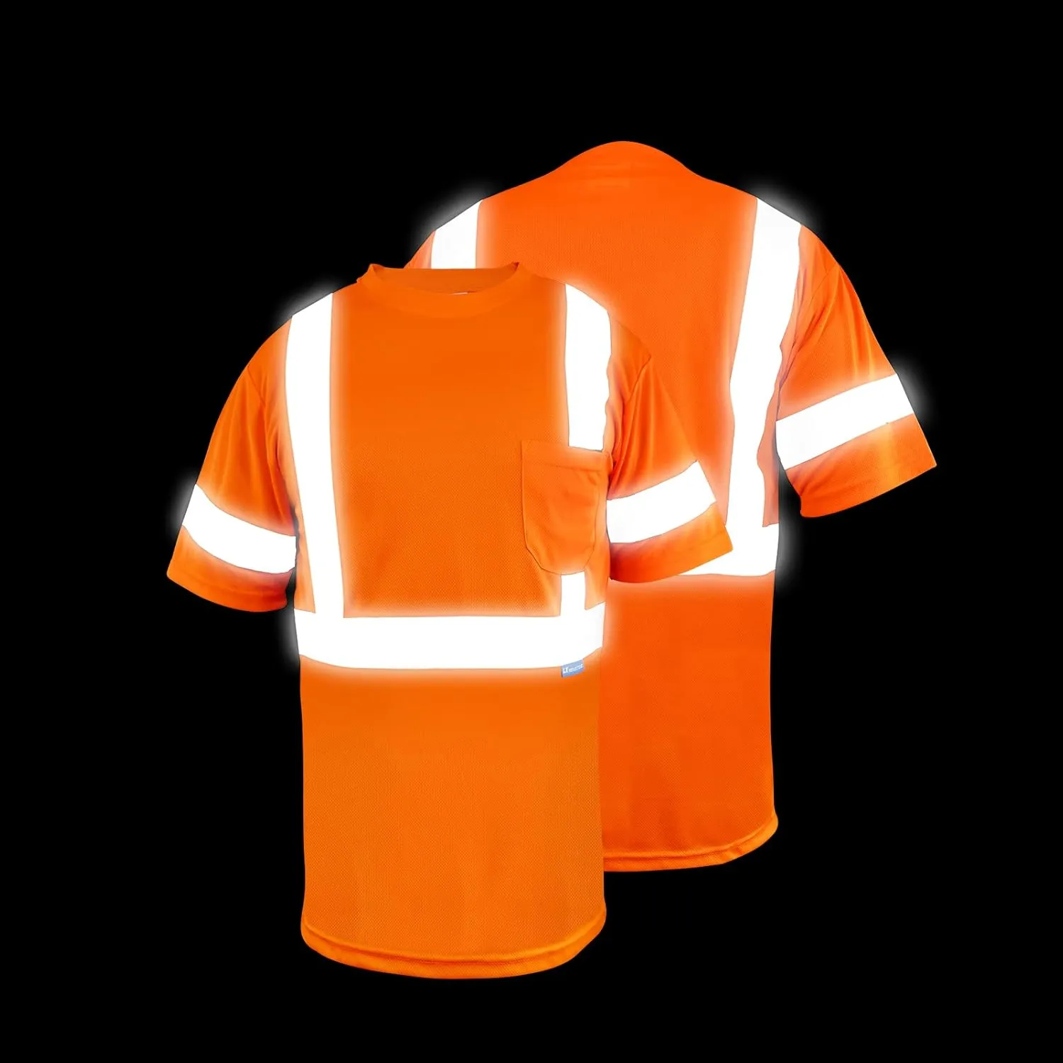 Safety Shirt short Sleeve High Visibility Reflective Breathable T Shirt for Work Warehouse Construction Class 3