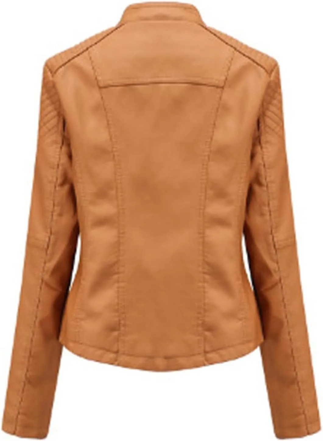 SHAOBGE Womens Long Sleeve Fleece Jacket Women Ladies Lapel Motor Jacket Coat Zip Biker Short Womens Fleece Jacket with
