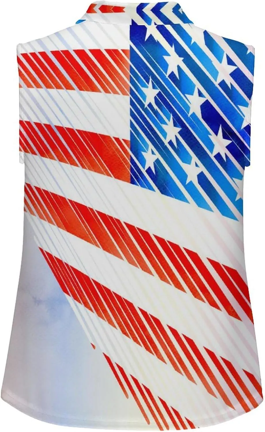 Sleeveless Shirts for Women Venezuela Flag V Neck Shirt Casual PO-LO Tank Top Pullover Quick Dry with Designs