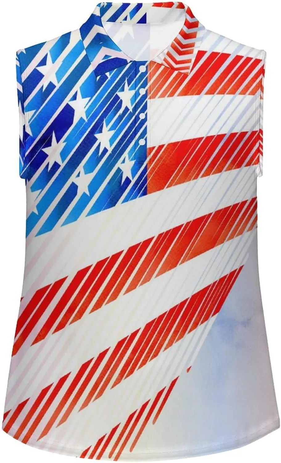 Sleeveless Shirts for Women Venezuela Flag V Neck Shirt Casual PO-LO Tank Top Pullover Quick Dry with Designs