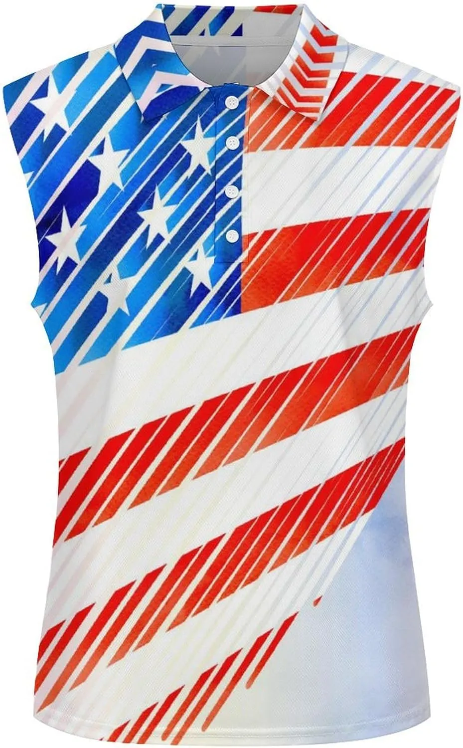 Sleeveless Shirts for Women Venezuela Flag V Neck Shirt Casual PO-LO Tank Top Pullover Quick Dry with Designs