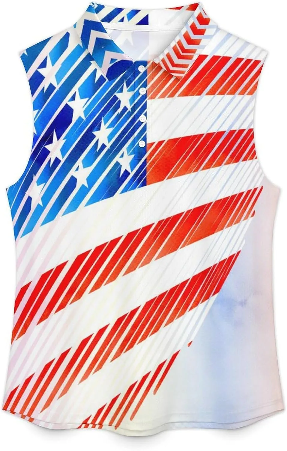 Sleeveless Shirts for Women Venezuela Flag V Neck Shirt Casual PO-LO Tank Top Pullover Quick Dry with Designs