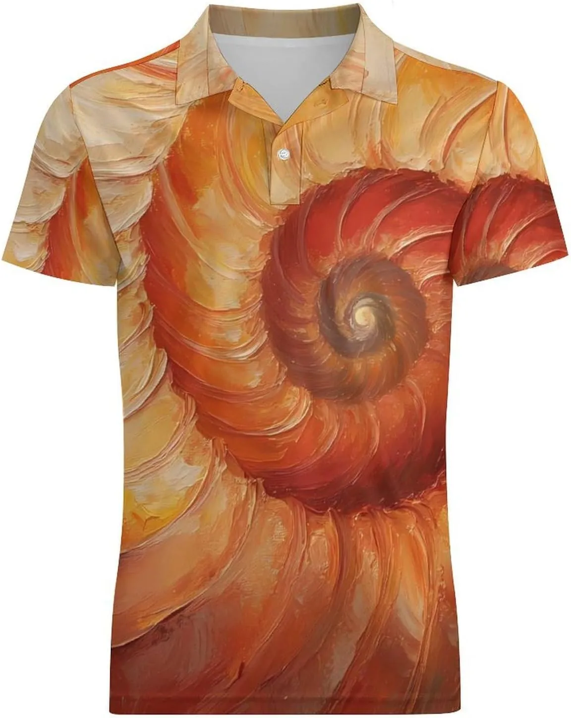 Snail Shell Men's Polo-Shirt Regular-Fit Short Sleeve Sports Quick Dry Golf Tennis T-Shirt