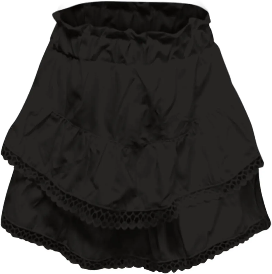 Summer Flowy Skirts for Women Trendy High Waisted Boho Tiered Ruffle Mini Skirt Y2K Cute Layered Golf Tennis Skorts