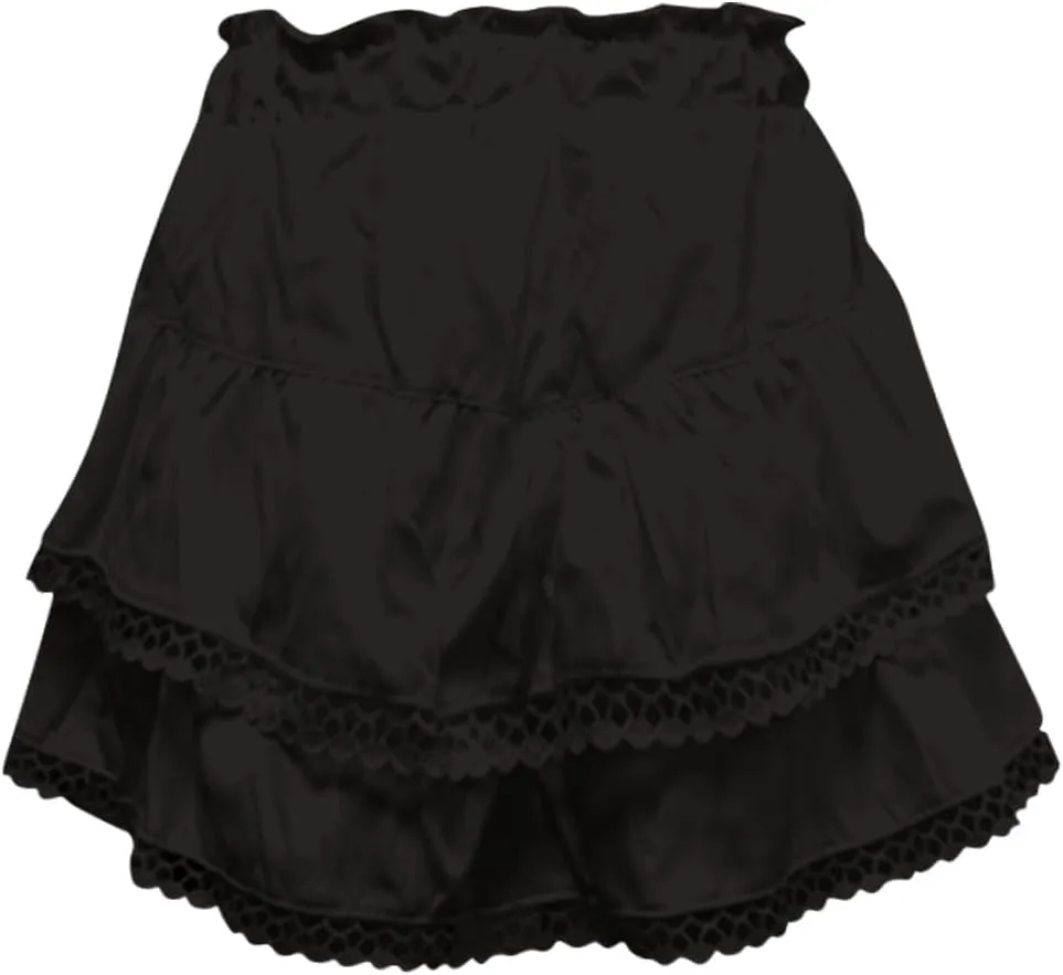 Summer Flowy Skirts for Women Trendy High Waisted Boho Tiered Ruffle Mini Skirt Y2K Cute Layered Golf Tennis Skorts
