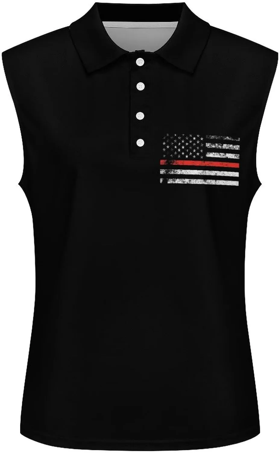 TAIZIYEAH Women's V Neck Sleeveless Top Spain Flag Loose PO-LO Tank Top Shirts Casual Pullover Blouse Shirts Blouses Summer