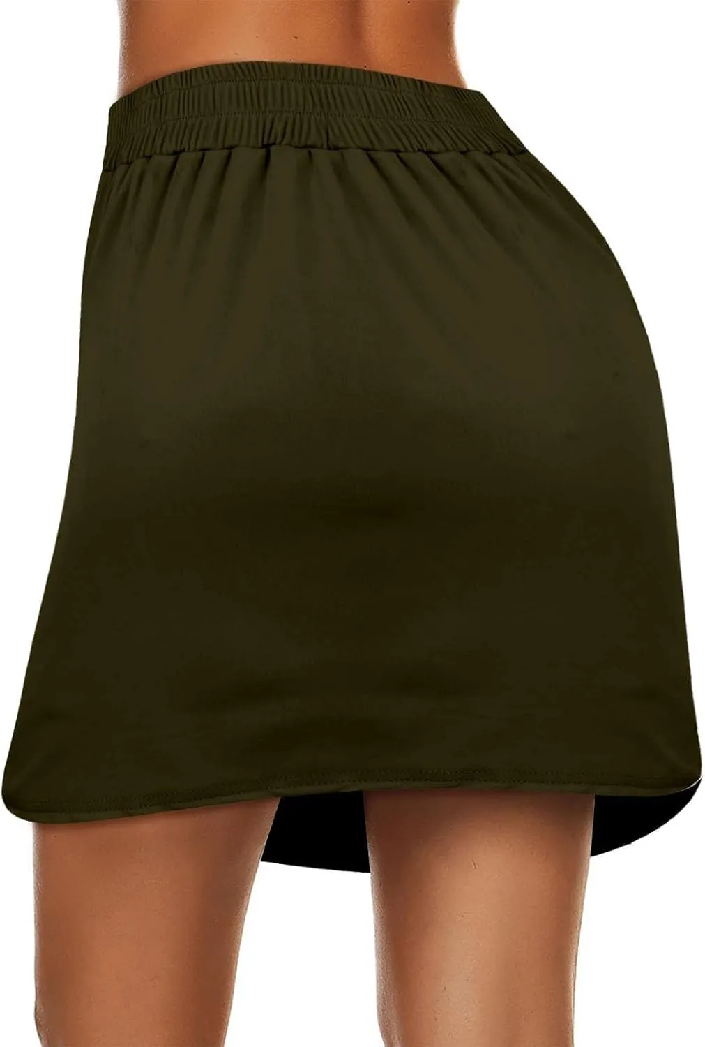 Tennis Skirts for Women Golf Athletic Activewear Skorts Drawstring Elastic Workout Running Mini Skirts with Pockets