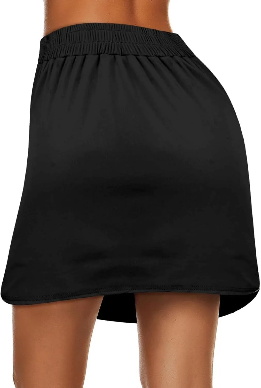 Tennis Skirts for Women Golf Athletic Activewear Skorts Drawstring Elastic Workout Running Mini Skirts with Pockets