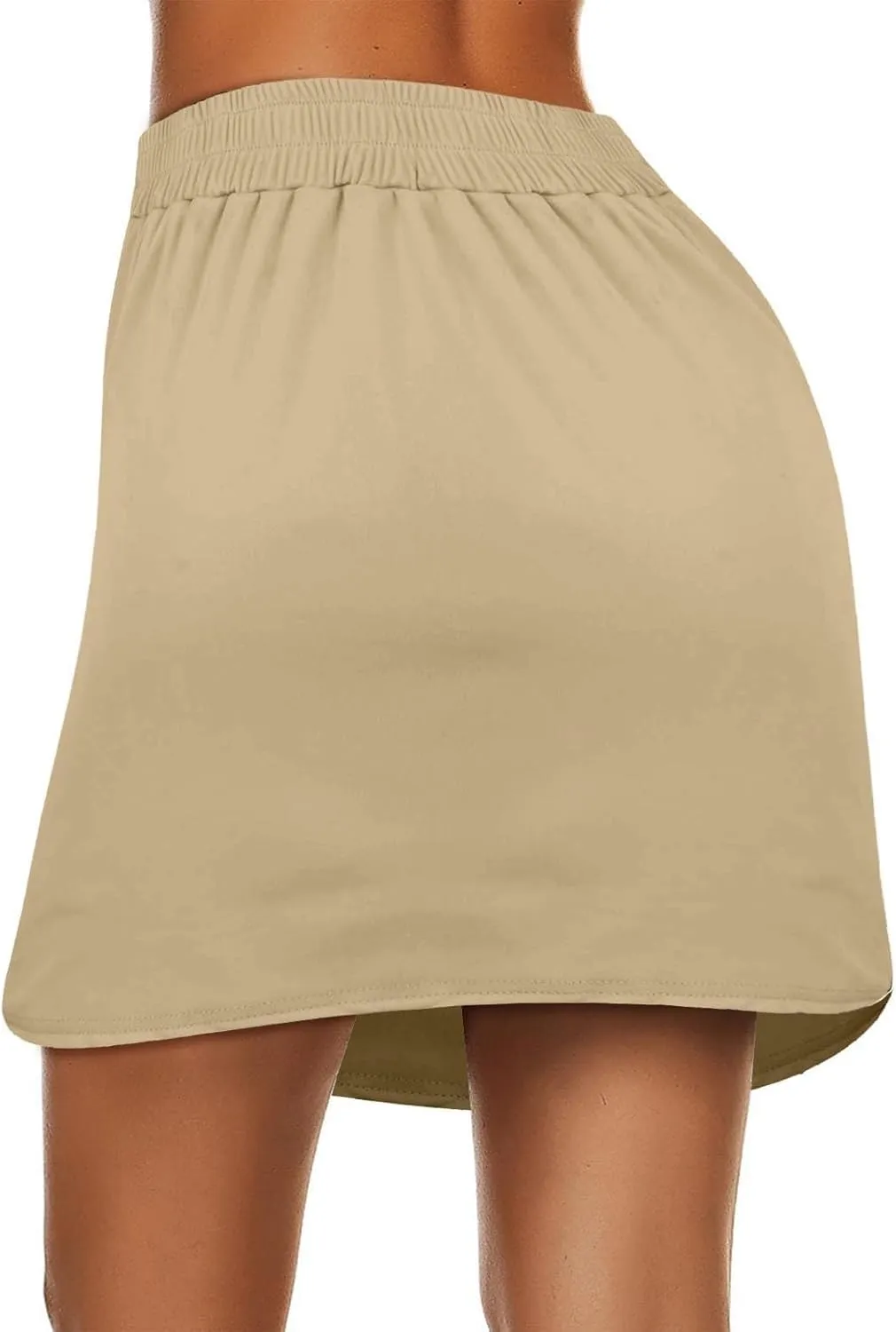 Tennis Skirts for Women Golf Athletic Activewear Skorts Drawstring Elastic Workout Running Mini Skirts with Pockets