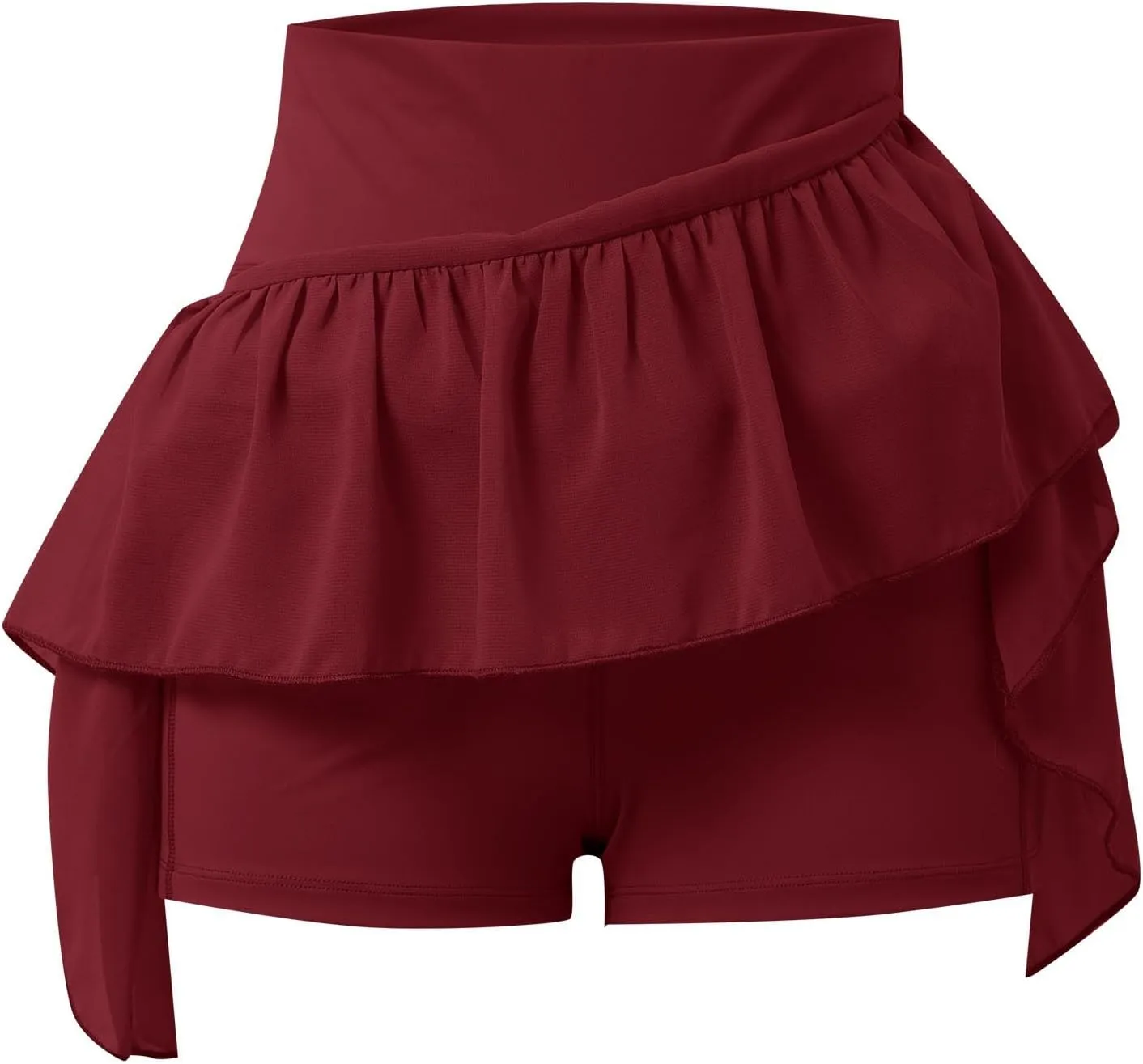 Tennis Skirts for Women with Shorts High Elastic Waist Ruffles Workout Running Skirts with Pocket Sports Athletic Skorts