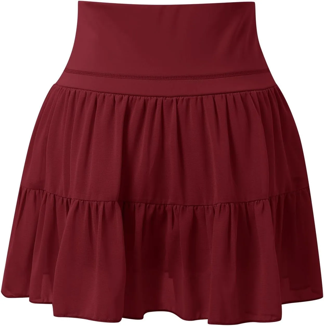 Tennis Skirts for Women with Shorts High Elastic Waist Ruffles Workout Running Skirts with Pocket Sports Athletic Skorts