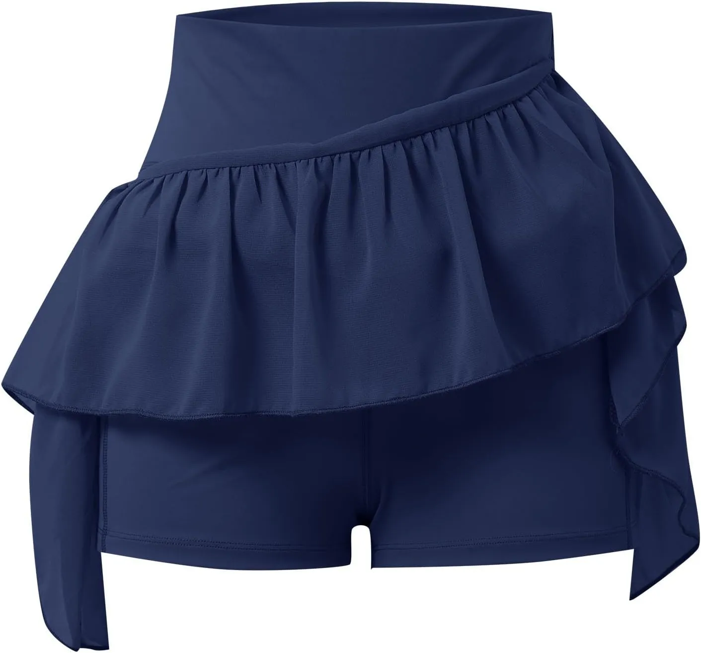 Tennis Skirts for Women with Shorts High Elastic Waist Ruffles Workout Running Skirts with Pocket Sports Athletic Skorts