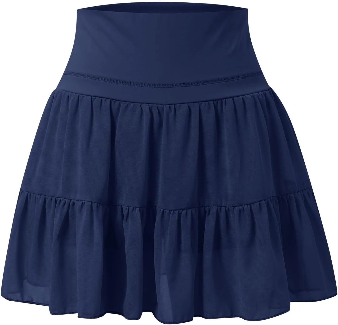 Tennis Skirts for Women with Shorts High Elastic Waist Ruffles Workout Running Skirts with Pocket Sports Athletic Skorts