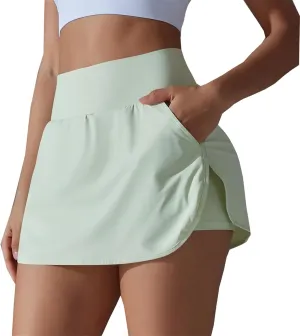 Tennis Skorts for Women with Pockets Athletic Skirt Golf Skirts for Tummy Control Lightweight Summer Skorts Skirt