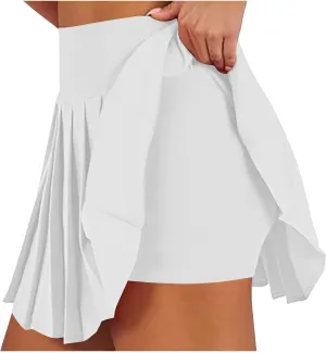 Tennis Skorts for Women with Pockets Athletic Skirt Golf Skirts for Tummy Control Lightweight Summer Skorts Skirt