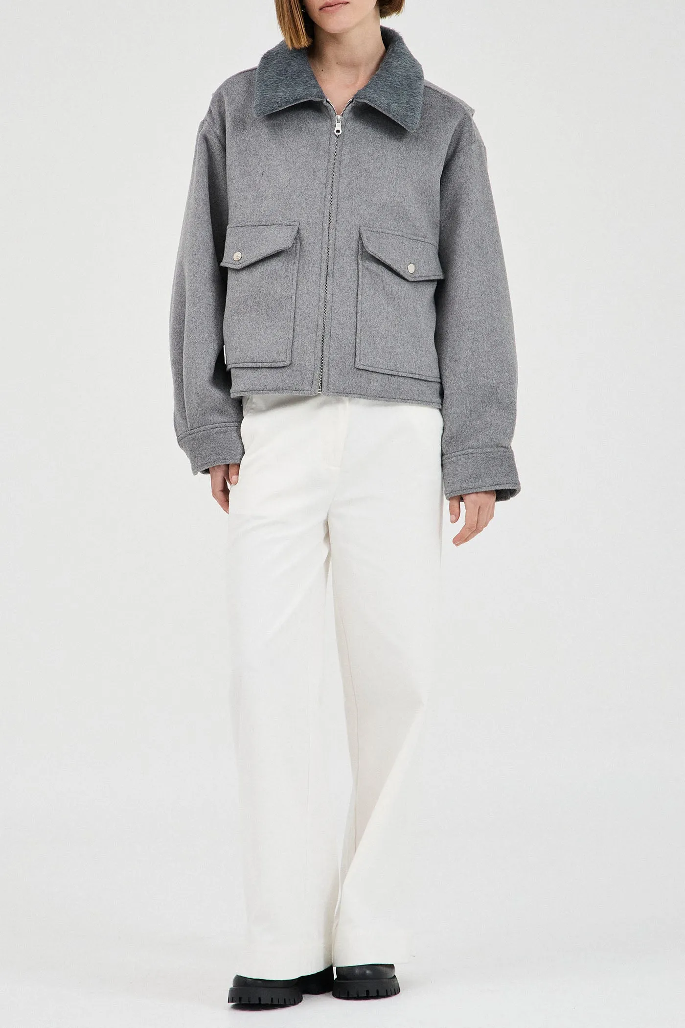 The Wool-Blend Bomber Jacket