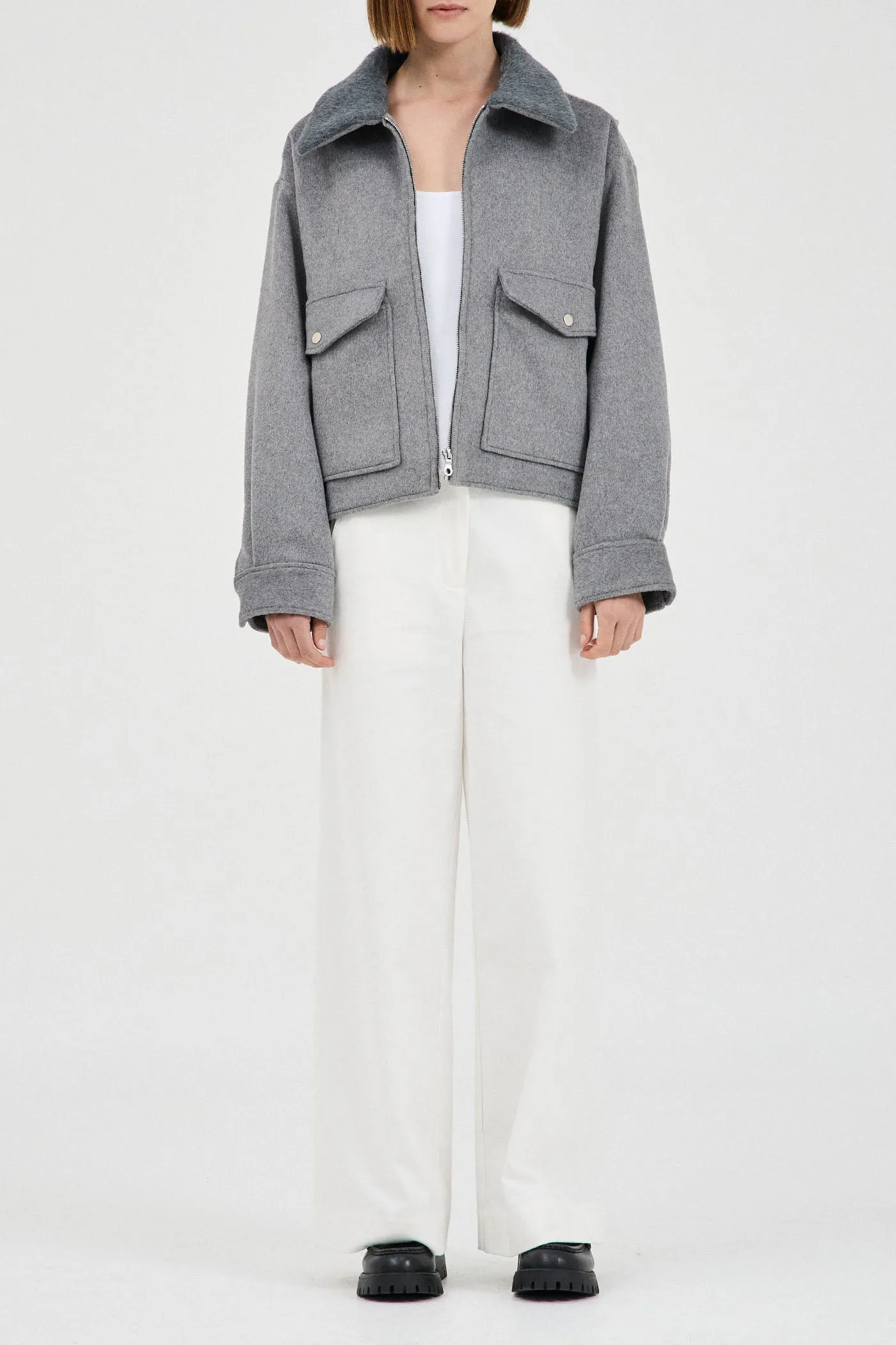 The Wool-Blend Bomber Jacket