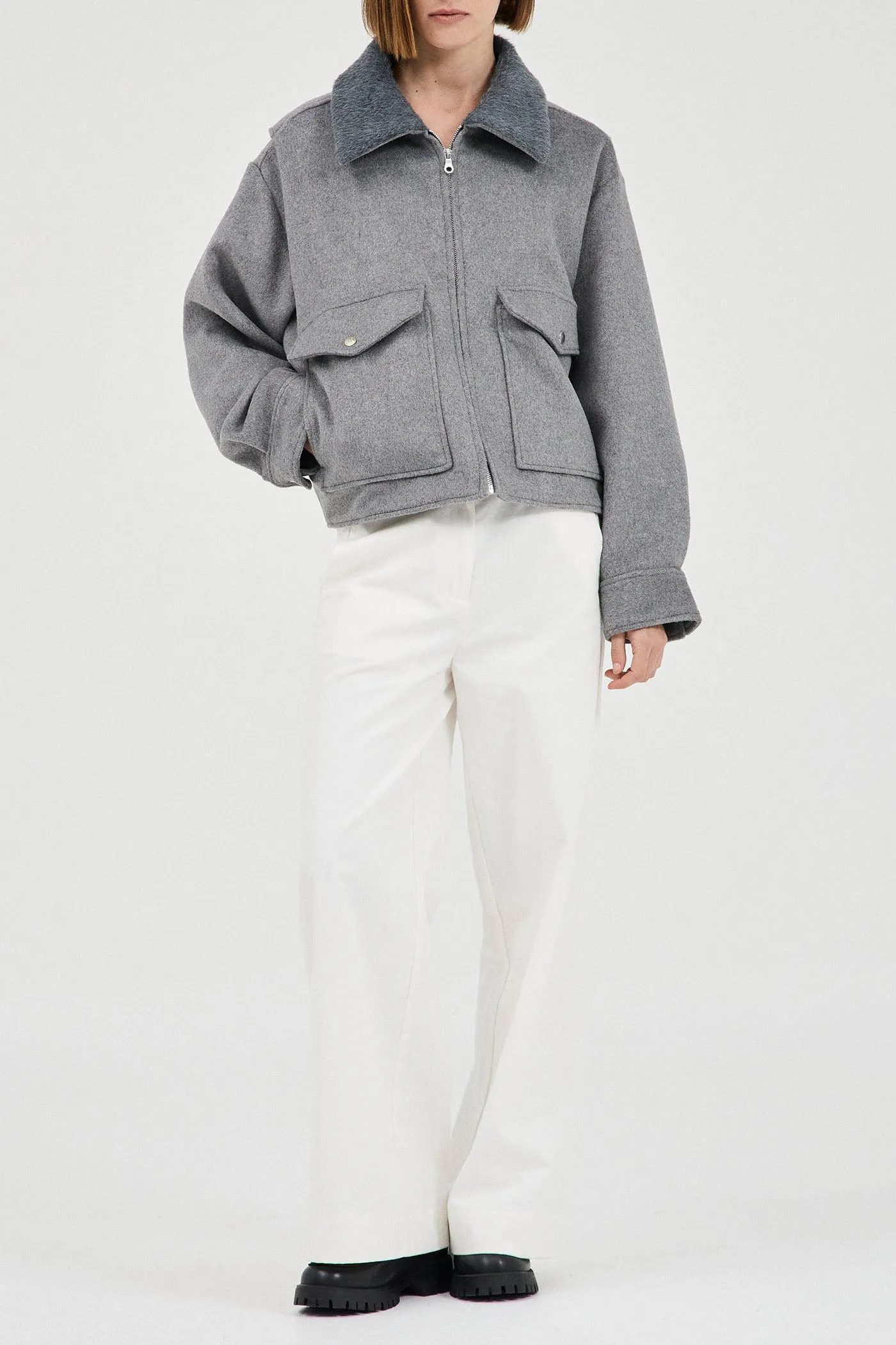 The Wool-Blend Bomber Jacket