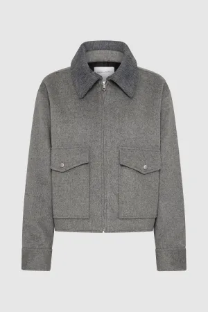 The Wool-Blend Bomber Jacket