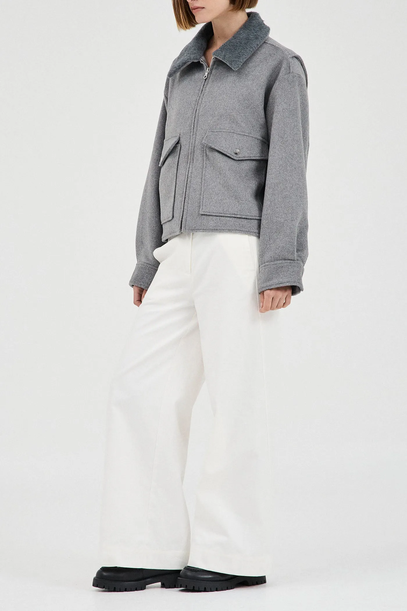 The Wool-Blend Bomber Jacket