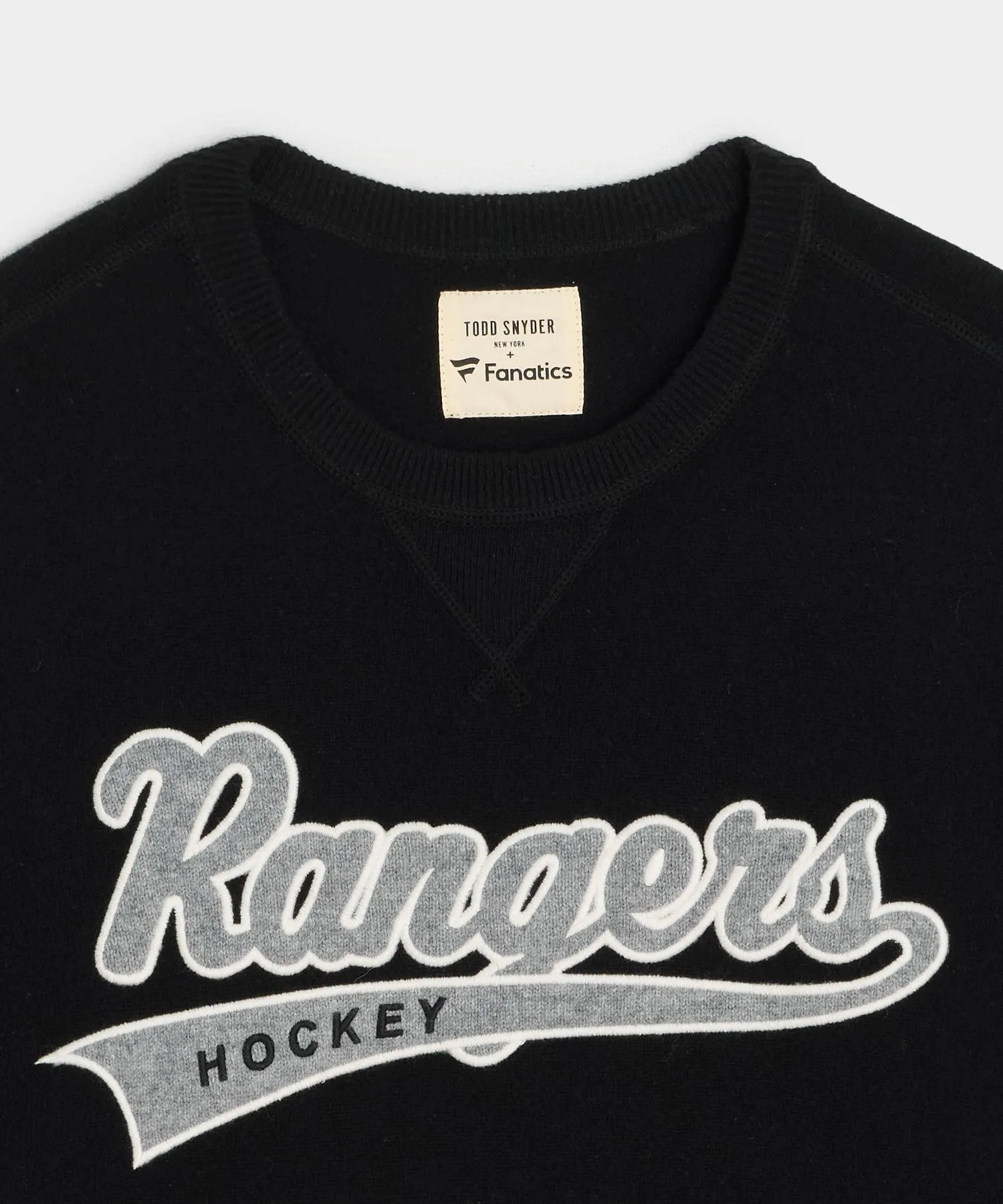 Todd Snyder by Fanatics for NHL New York Rangers Cashmere Crewneck