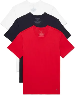 Tommy Hilfiger Men's Cotton Classics V-Neck Undershirts, 3-Pack