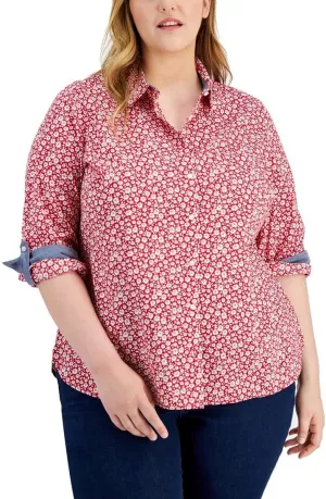 Tommy Hilfiger Women's Roll Tab Shirt