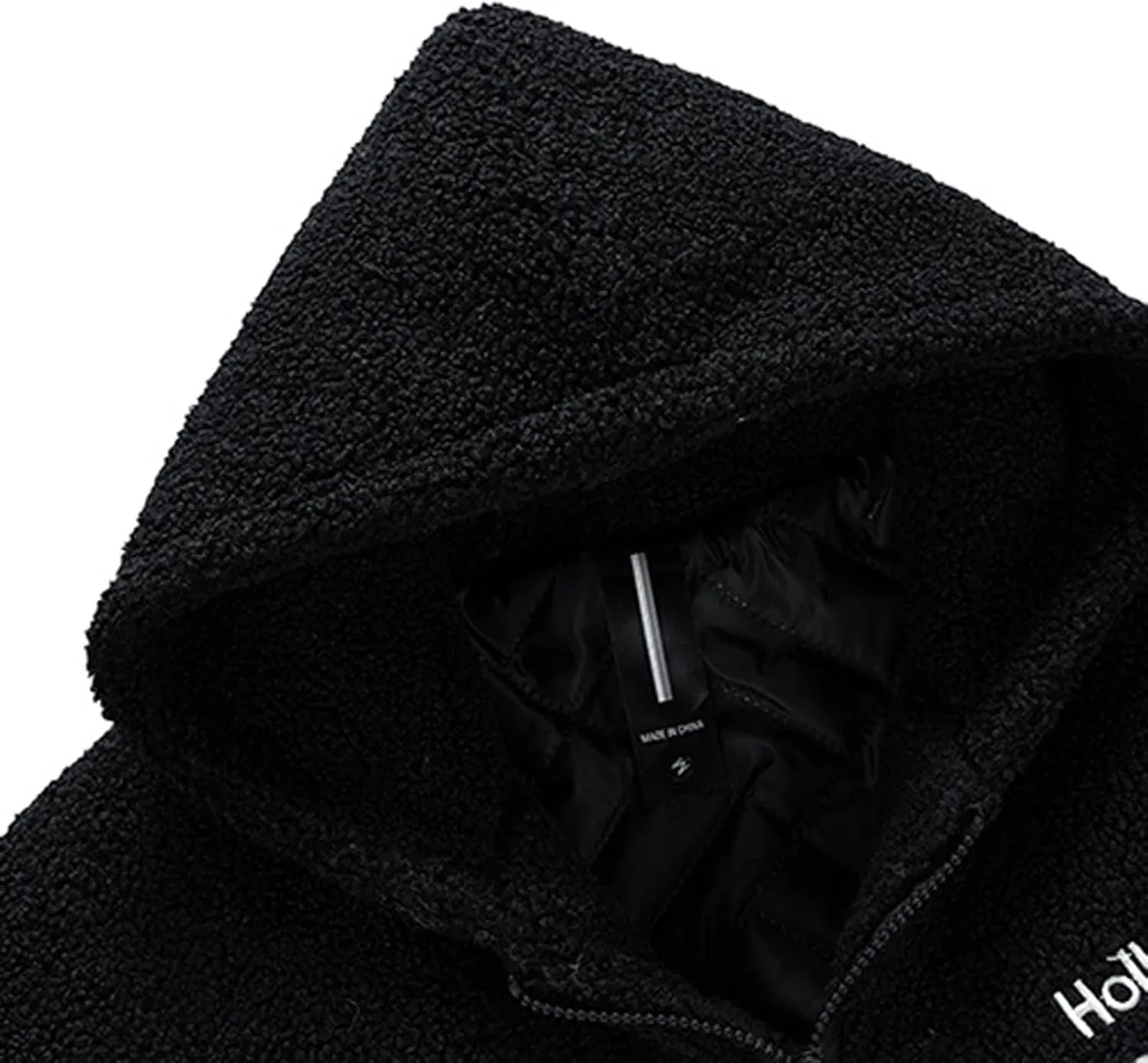 tuduoms Mens Big Tall Heavy Fleece Winter Coat Zip Up Fuzzy Sherpa Hoodie Sweatshirt Quilted Lined Warm Puffer Down Jacket