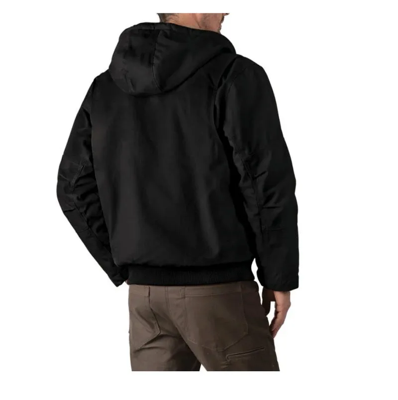 Walls Mingus Men's Sherpa Lined Hooded Winter Work Bomber - Black YJ39